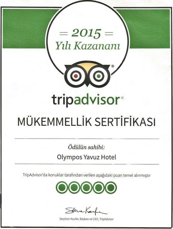 Olympos Yavuz Hotel Чирали Экстерьер фото